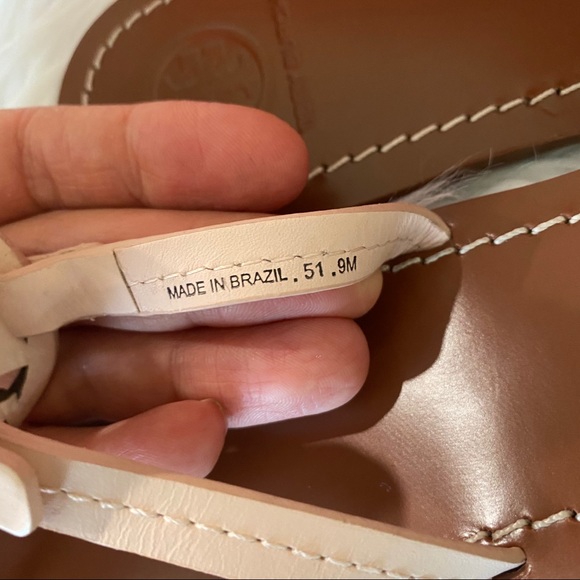 New Tory Burch gabriel leather T strap sandals - Picture 4 of 11